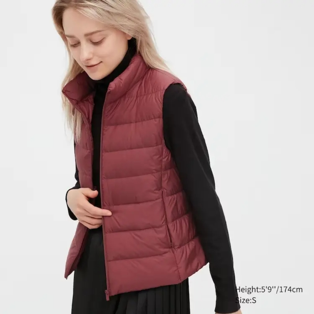 Uniqlo Ultra Light Down Packable Vest- Salmon Pink